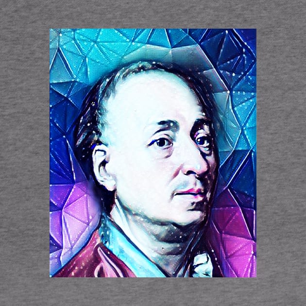 Denis Diderot Snowy Portrait | Denis Diderot Artwork 13 by JustLit